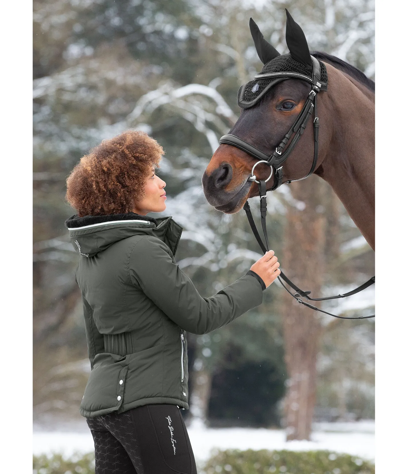 Felix Bühler Veste d'équitation à capuche Lotta forêt New
