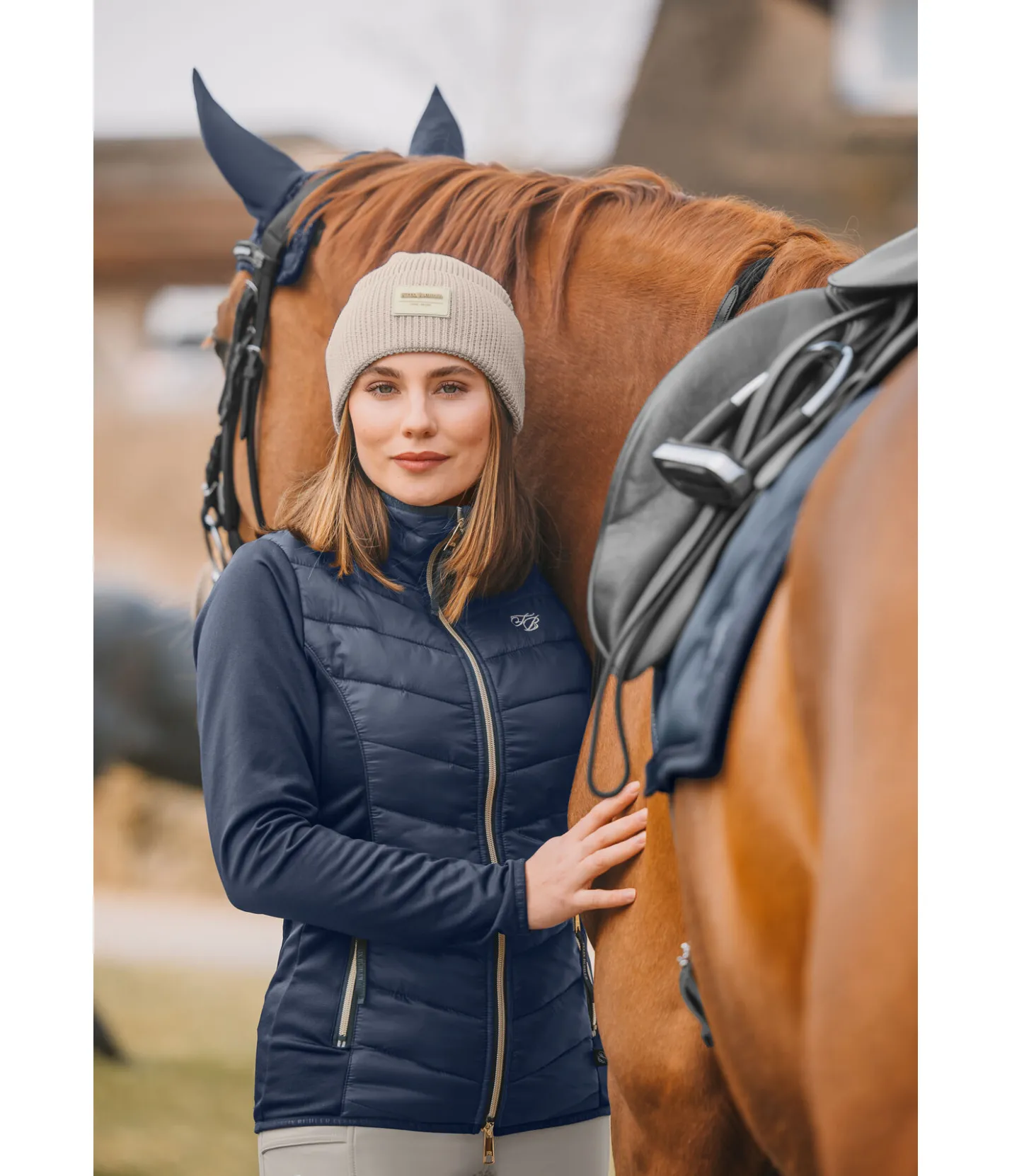 Felix Bühler Veste d'équitation bi-matière Amelia navy Online