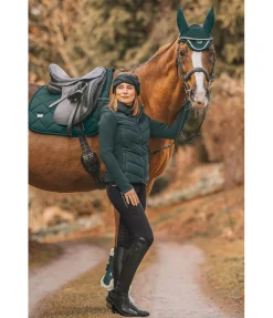 Felix Bühler Veste d'équitation bi-matière à capuche Melli thé vert Hot