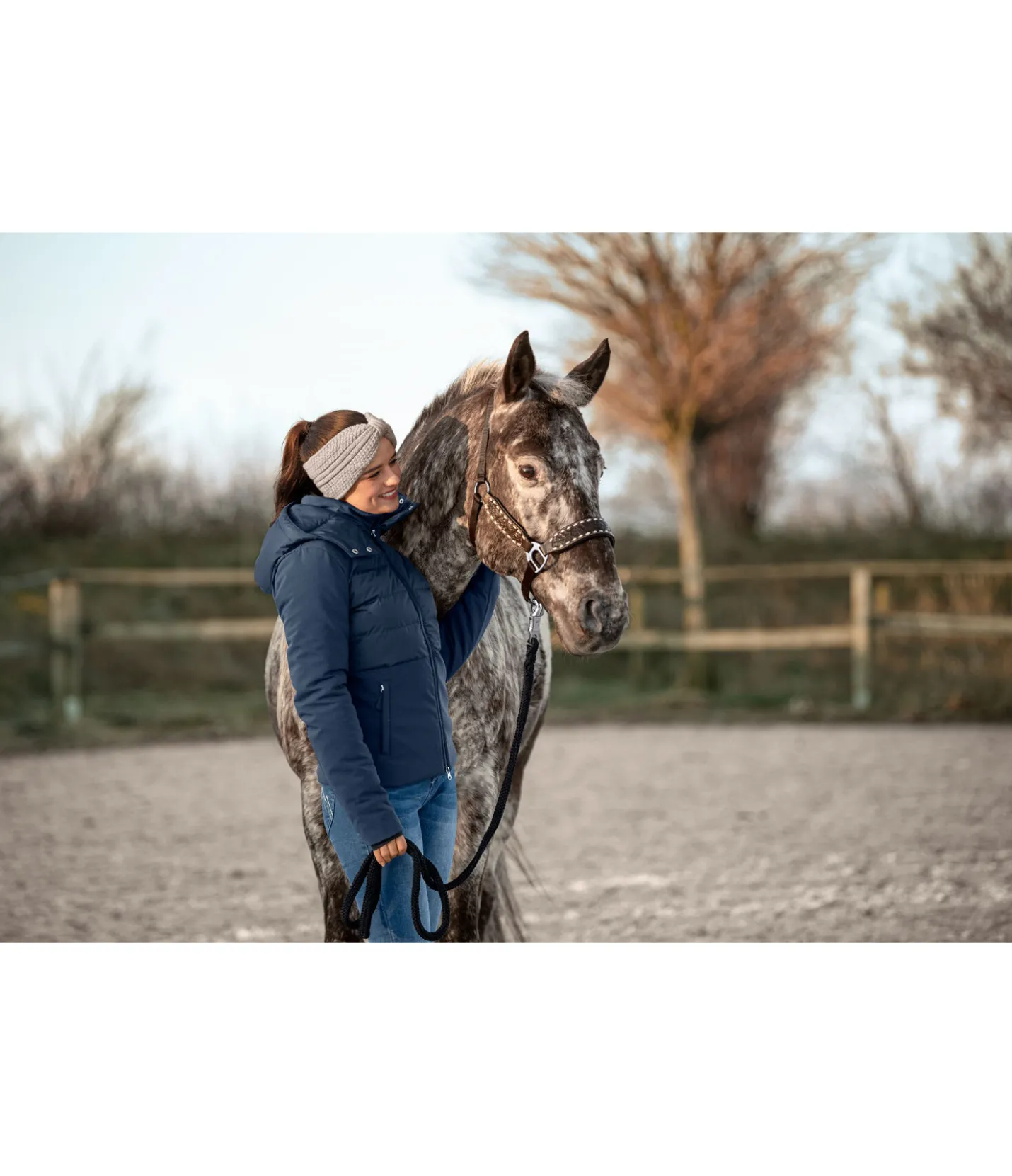 STONEDEEK Veste d'équitation bi-matière Jane océan atlantique Discount