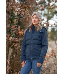STONEDEEK Veste d'équitation bi-matière Jane océan atlantique Discount