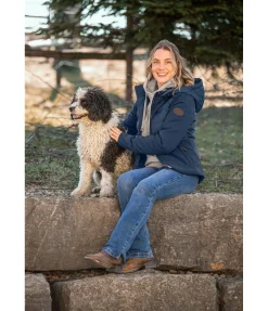 STONEDEEK Veste d'équitation bi-matière Jane océan atlantique Discount