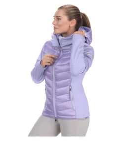 Felix Bühler Veste d'équitation bi-matière à capuche Cora lavande Sale