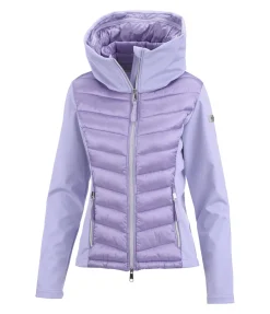 Felix Bühler Veste d'équitation bi-matière à capuche Cora lavande Sale