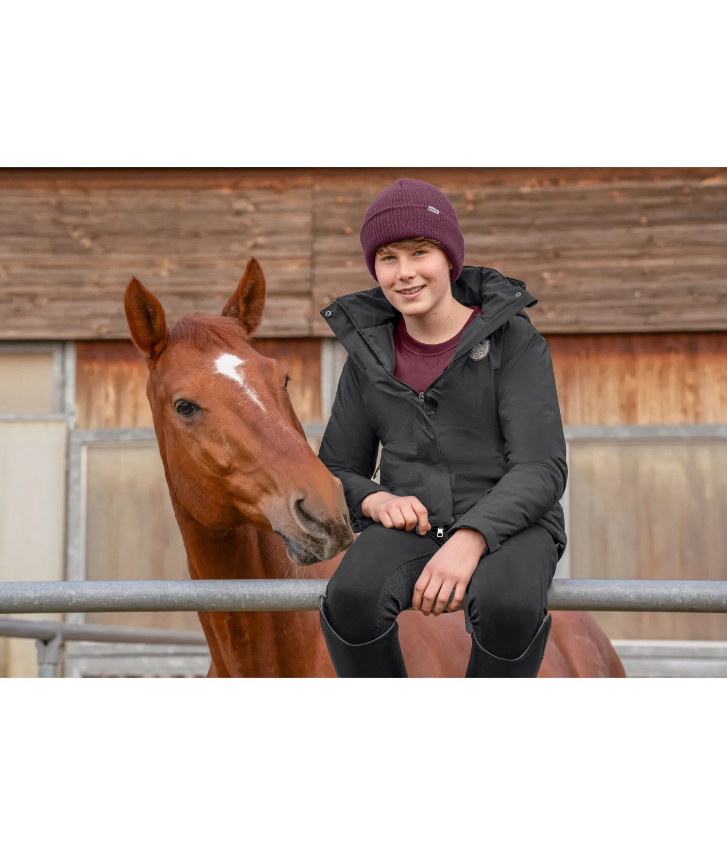 STEEDS Veste d'équitation fonctionnelle enfant Sky noir Sale