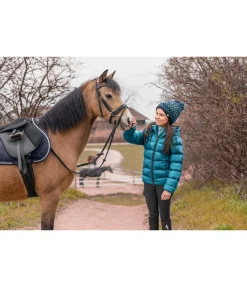 STEEDS Veste d'équitation matelassée hiver enfant Fenna turquoise foncé Hot