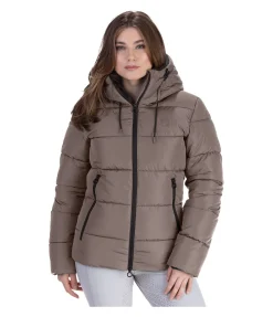 STEEDS Veste d'équitation matelassée à capuche Leela II noix