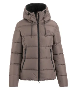 STEEDS Veste d'équitation matelassée à capuche Leela II noix