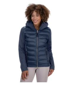 Felix Bühler Veste d'équitation softshell bi-matière à capuche Celina navy Outlet