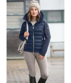 Felix Bühler Veste d'équitation softshell bi-matière à capuche Celina navy Outlet
