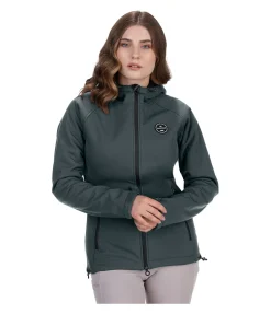 Felix Bühler Veste d'équitation softshell à capuche Lara II thé vert Clearance