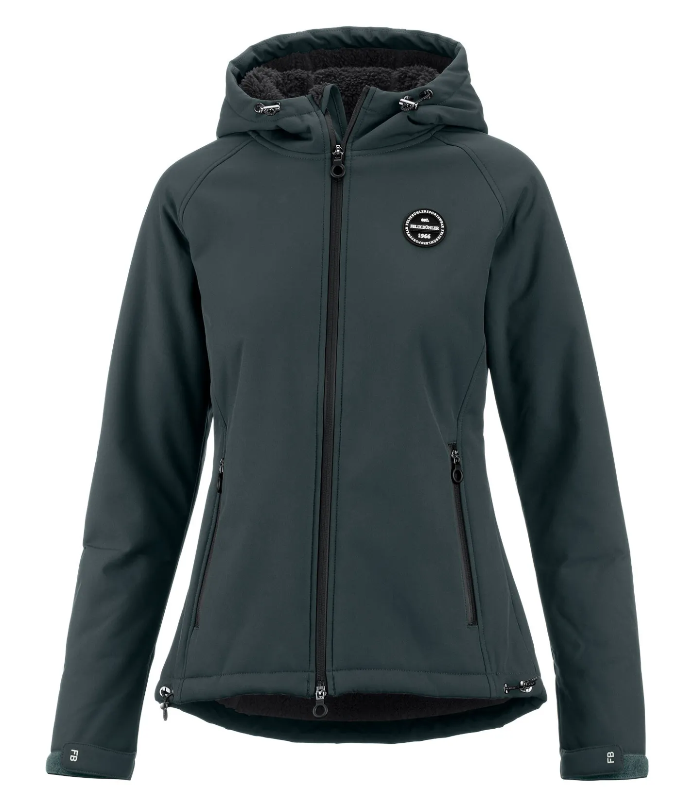 Felix Bühler Veste d'équitation softshell à capuche Lara II thé vert Clearance