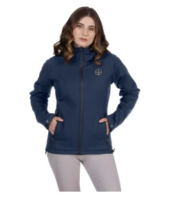 Felix Bühler Veste d'équitation softshell à capuche Lara II navy