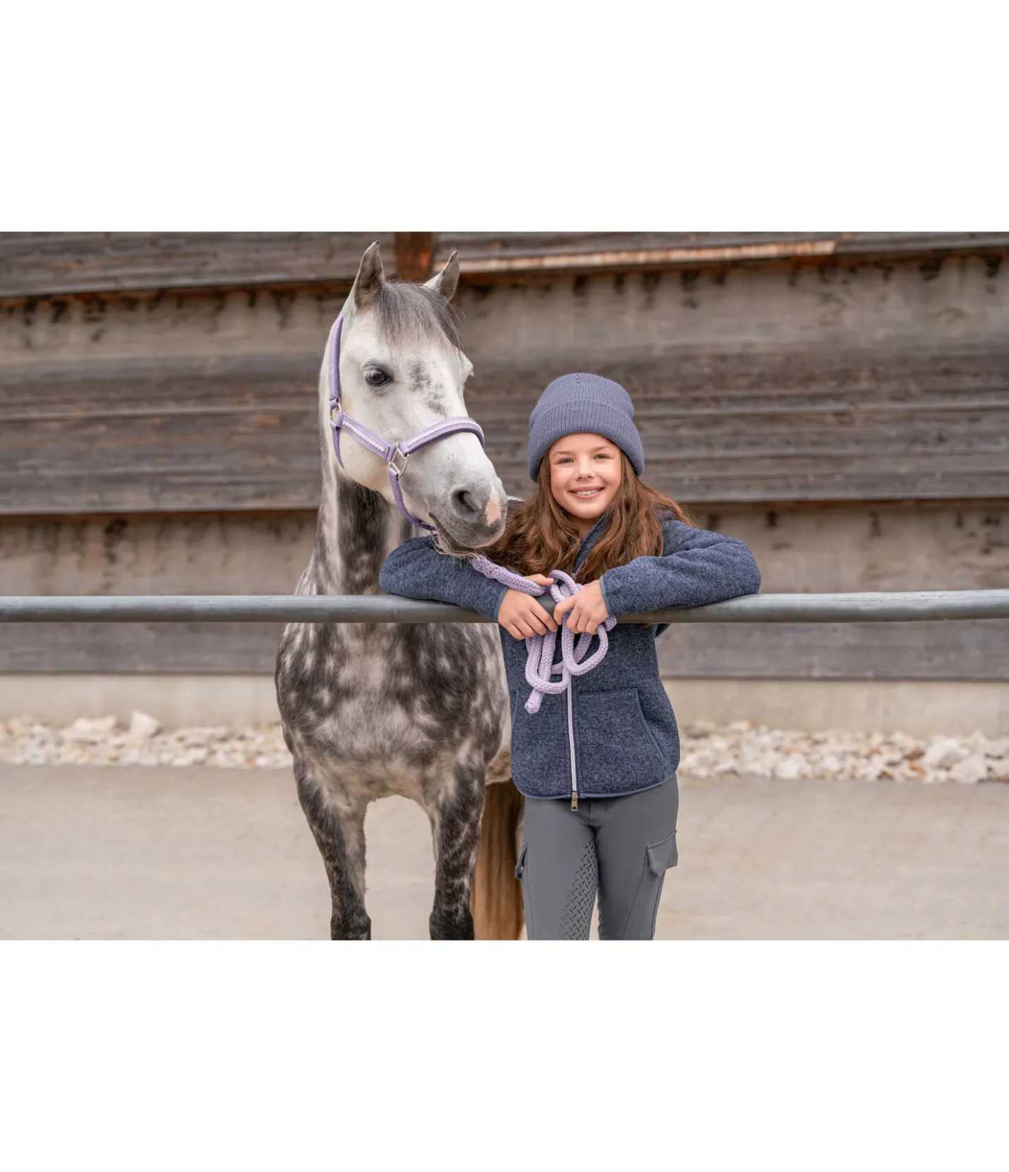 STEEDS Veste en tricot polaire enfant Sina bleu arctique Clearance