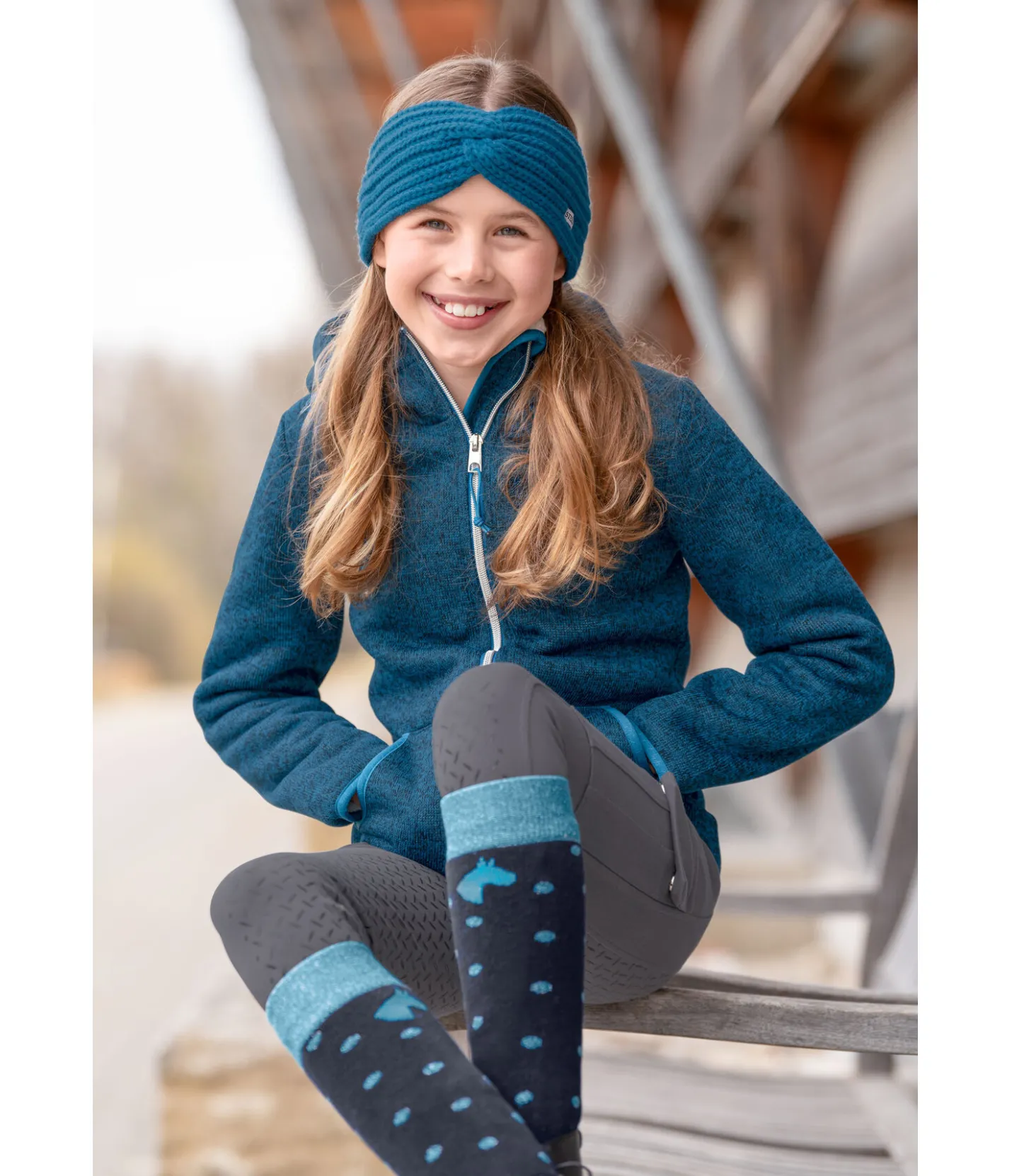 STEEDS Veste en tricot polaire enfant Sina cobalt Sale