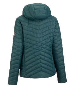 Felix Bühler Veste matelassée à capuche enfant Daria vert tropical Hot