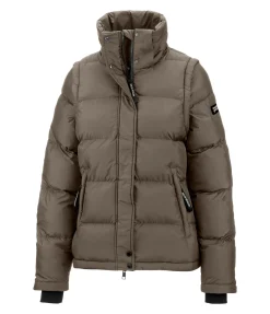 Felix Bühler Veste matelassée à capuche 2 en 1 Elis taupe foncé Discount