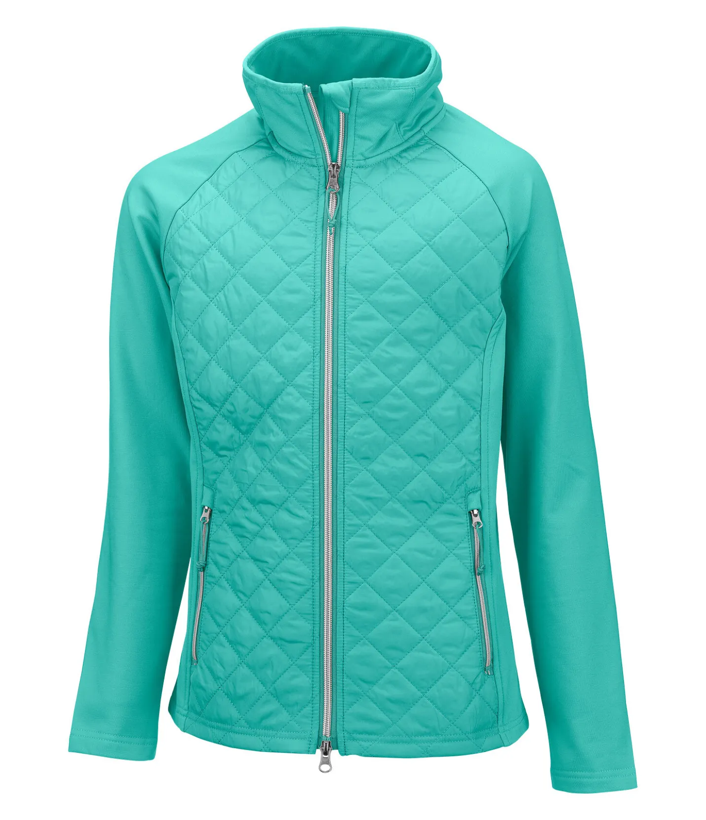 STEEDS Veste matelassée bi-matière enfant Malina vert aqua New