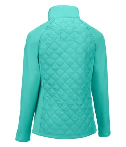 STEEDS Veste matelassée bi-matière enfant Malina vert aqua New