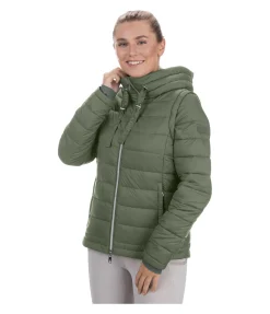 Felix Bühler Veste matelassée 2-en-1 à capuche Cecile vert profond New