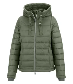 Felix Bühler Veste matelassée 2-en-1 à capuche Cecile vert profond New