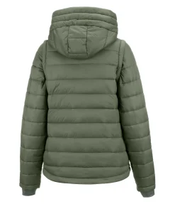 Felix Bühler Veste matelassée 2-en-1 à capuche Cecile vert profond New