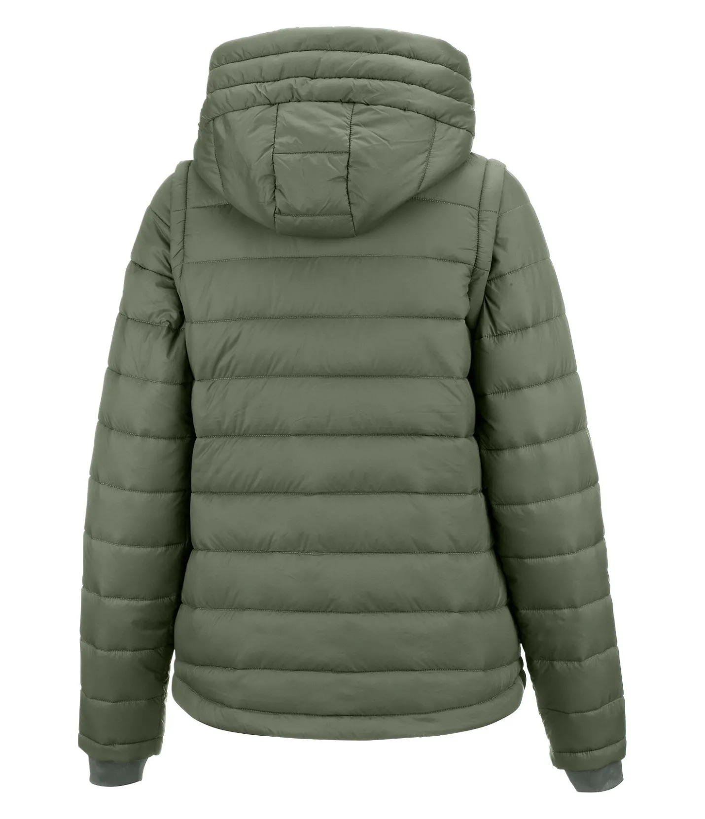 Felix Bühler Veste matelassée 2-en-1 à capuche Cecile vert profond New
