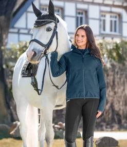 STEEDS Veste softshell à capuche Yola bleu sarcelle Hot