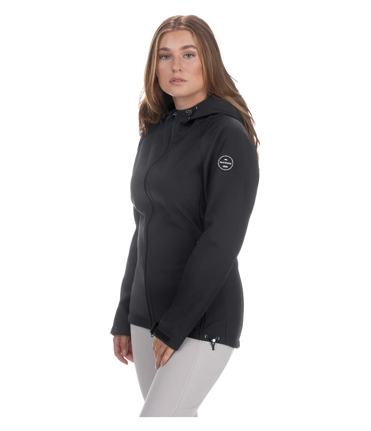 Felix Bühler Veste softshell à capuche Merle noir New