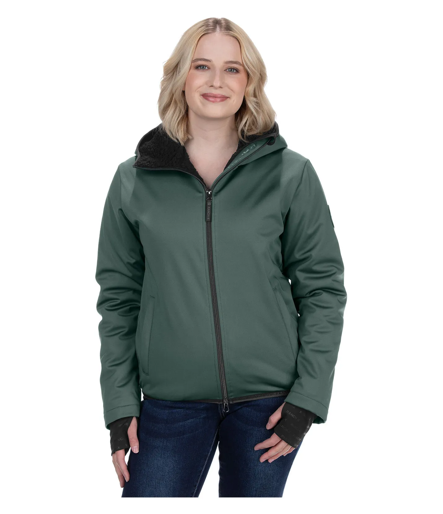 RANCH-X Veste softshell Josie vert pin Hot