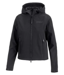 Felix Bühler Veste softshell cropped à capuche Hanne noir Hot