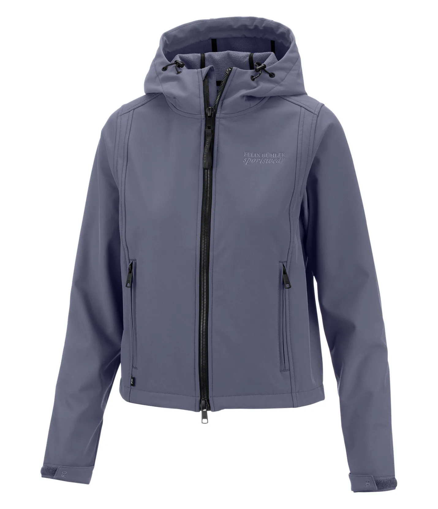 Felix Bühler Veste softshell cropped à capuche Hanne violet givré Discount