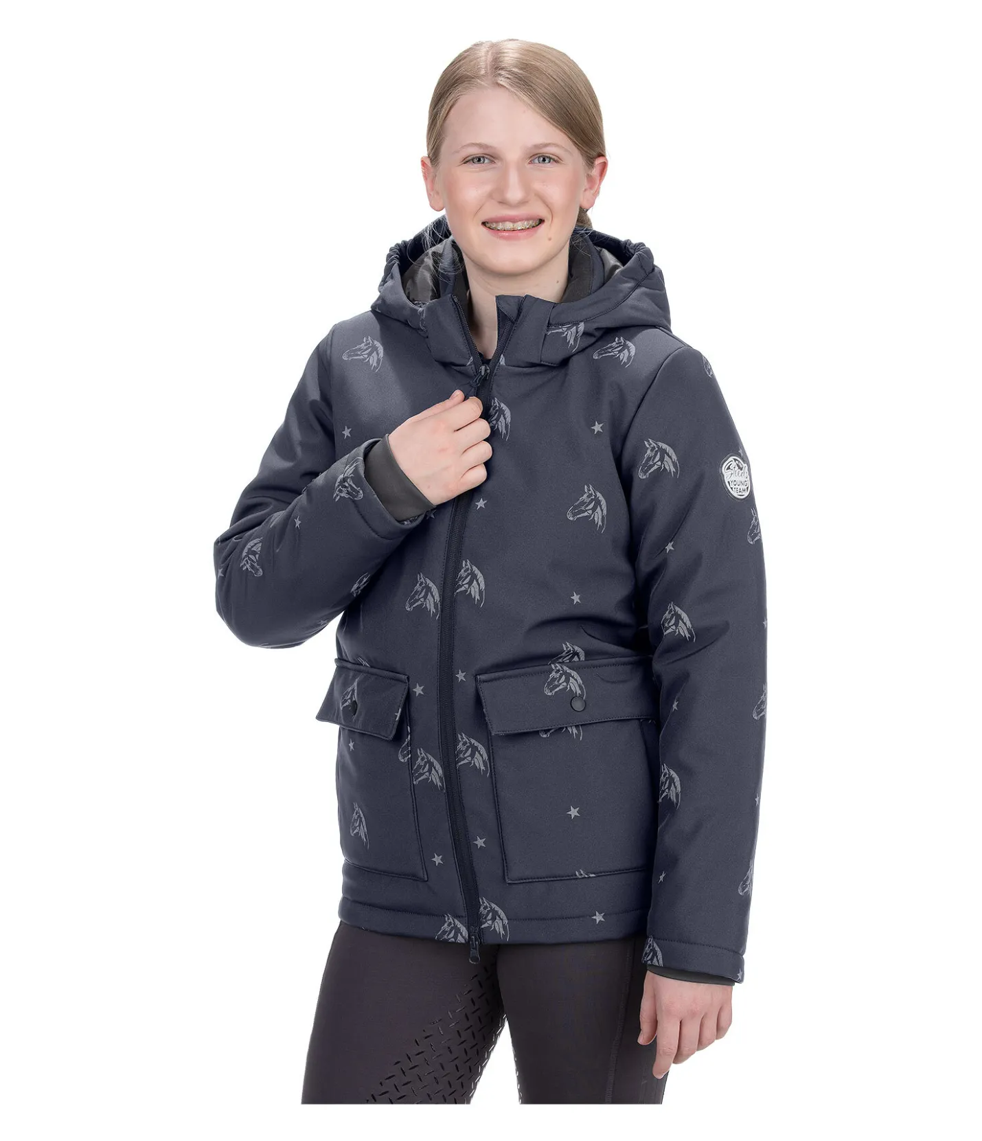 STEEDS Veste softshell d'hiver enfant Janice II marine Hot
