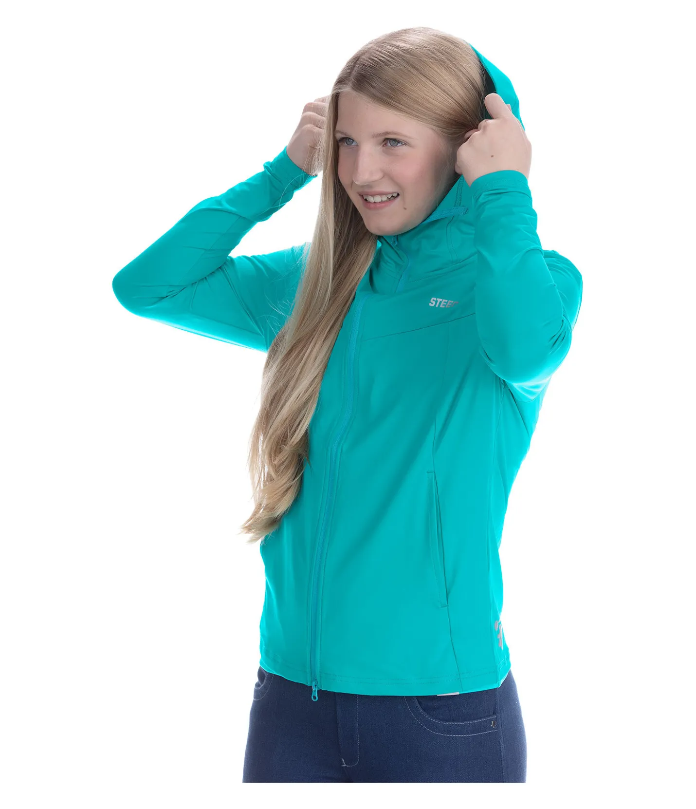 STEEDS Veste stretch Performance Enfant anti-UV turquoise Sale