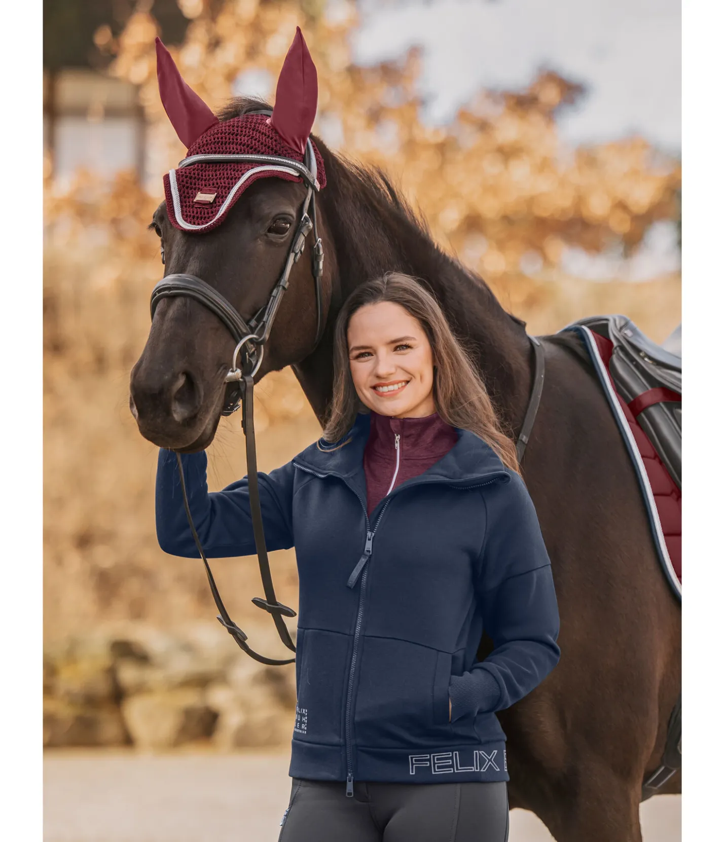 Felix Bühler Veste sweat Maila navy New