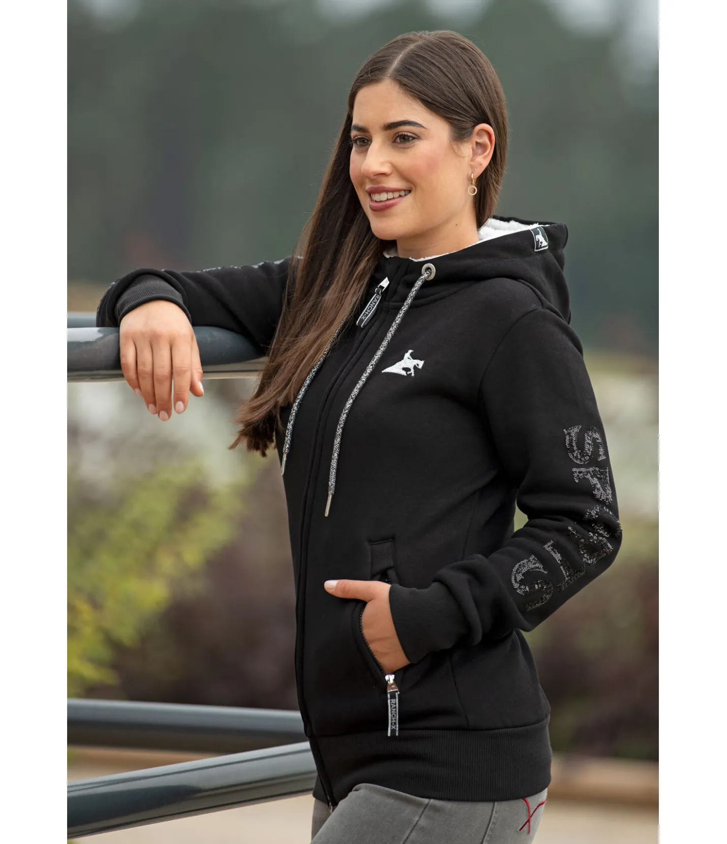 RANCH-X Veste sweat Tammy noir Outlet