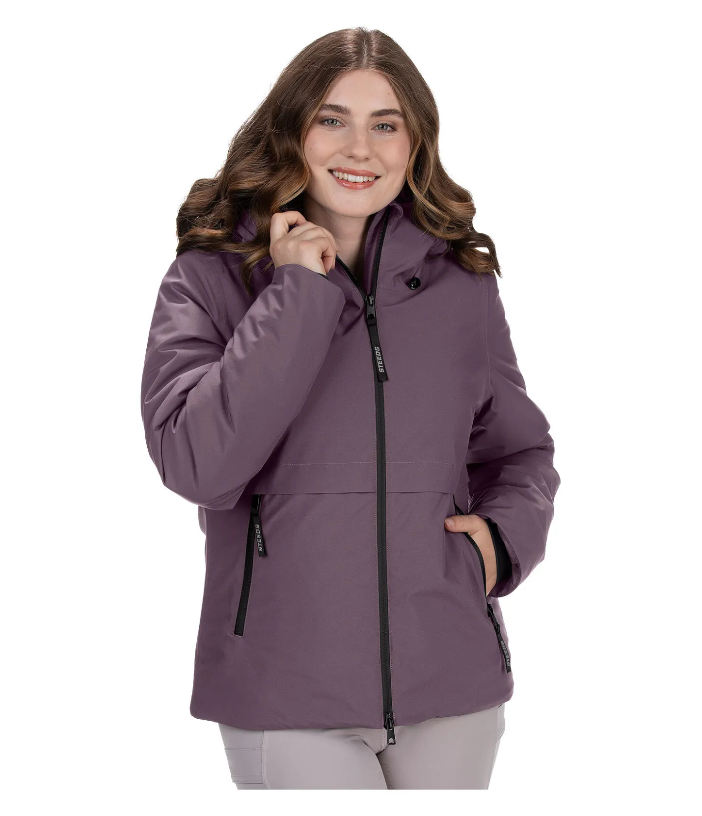 STEEDS Veste technique à capuche Firielle raisin New