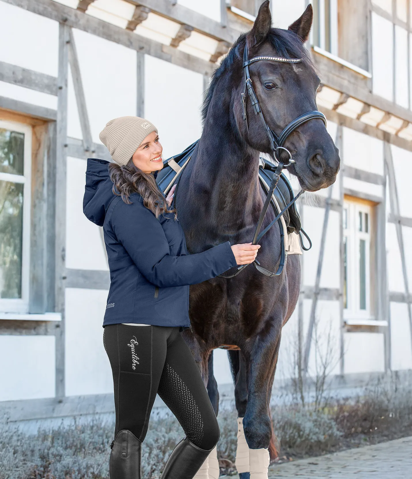STEEDS Veste technique à capuche Firielle navy Sale