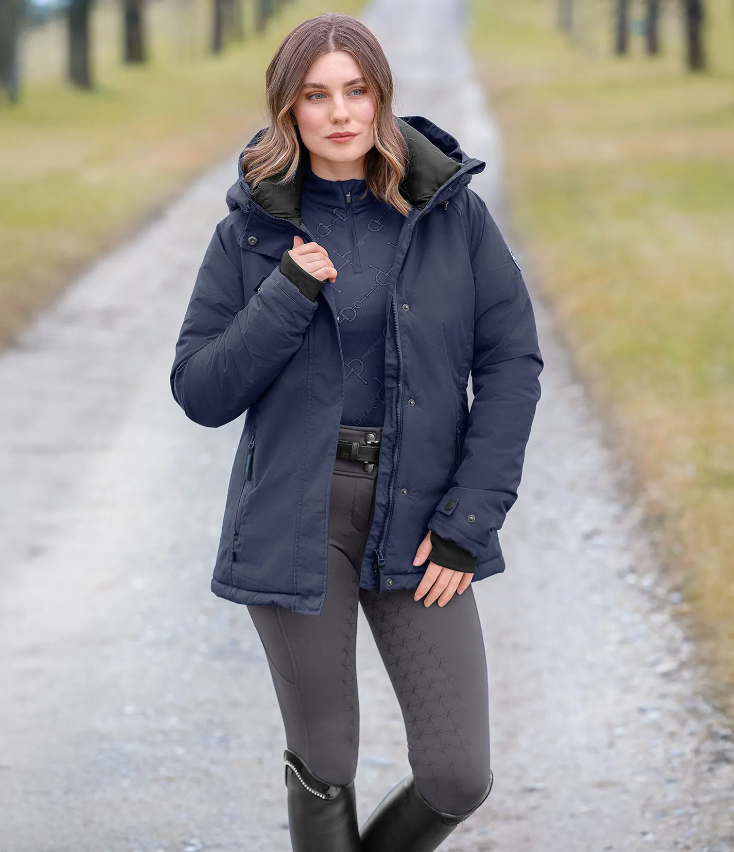 Felix Bühler Veste technique à capuche Sara navy classique New