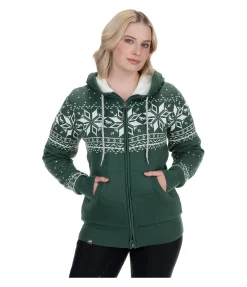 FENGUR Veste tricot Norway Spirit vert foncé New