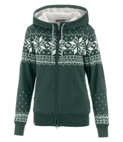FENGUR Veste tricot Norway Spirit vert foncé New