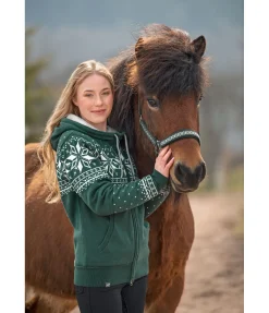 FENGUR Veste tricot Norway Spirit vert foncé New